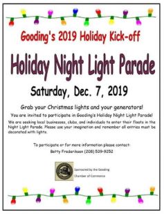 Gooding S Holiday Night Light Parade Visit Southern Idaho