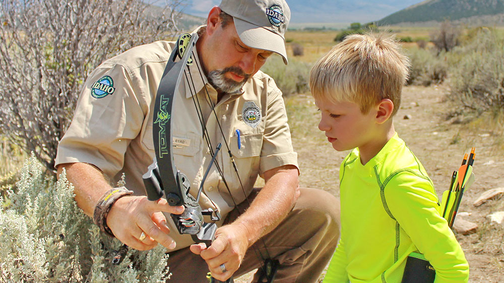 teaching a young hunter