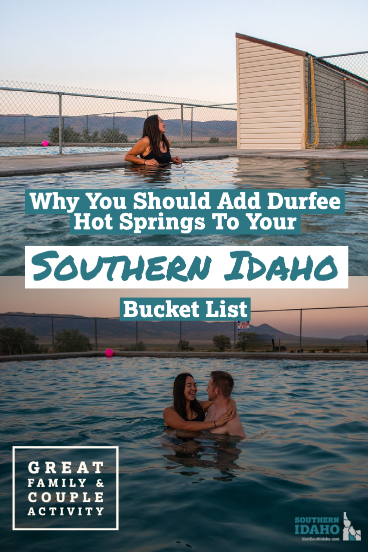 The soothing, warm waters of Durfee Hot Springs in Southern Idaho are a family tradition! This would also be a great date night activity, too. These Idaho hot springs can be found near Twin Falls, ID.