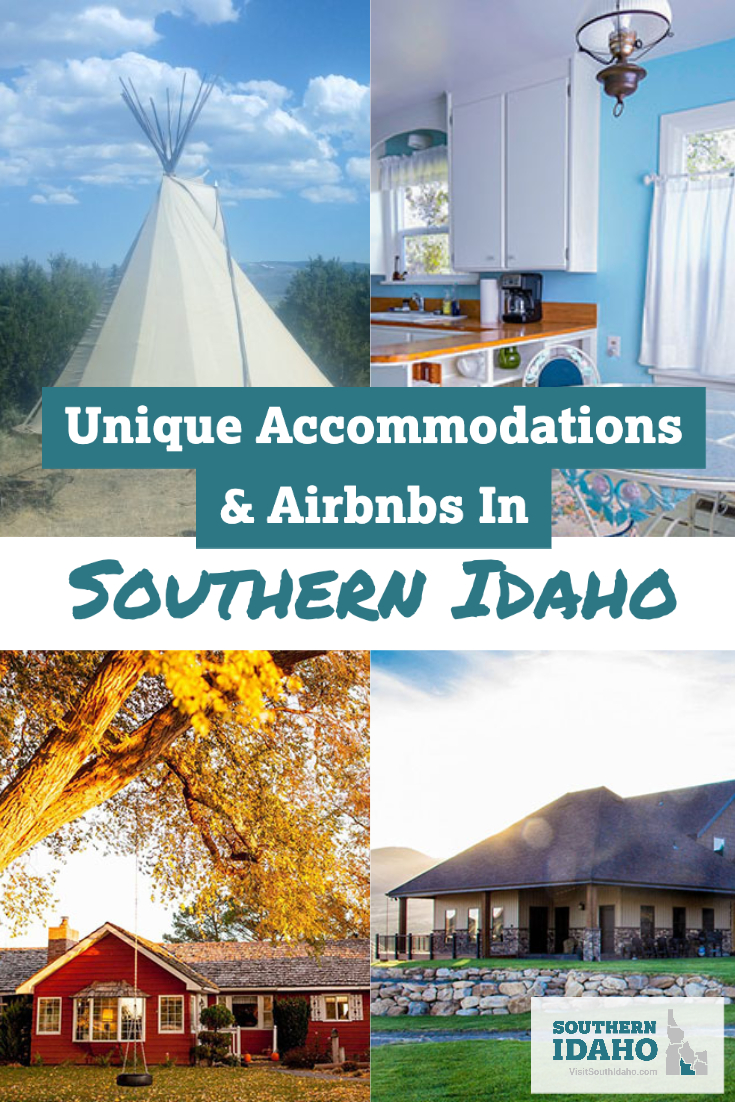 Here is a unique guide of where to stay in Southern Idaho or when visiting Twin Falls, Idaho area! There are several unique accommodations like airbnbs, tipis, and vacation homes!