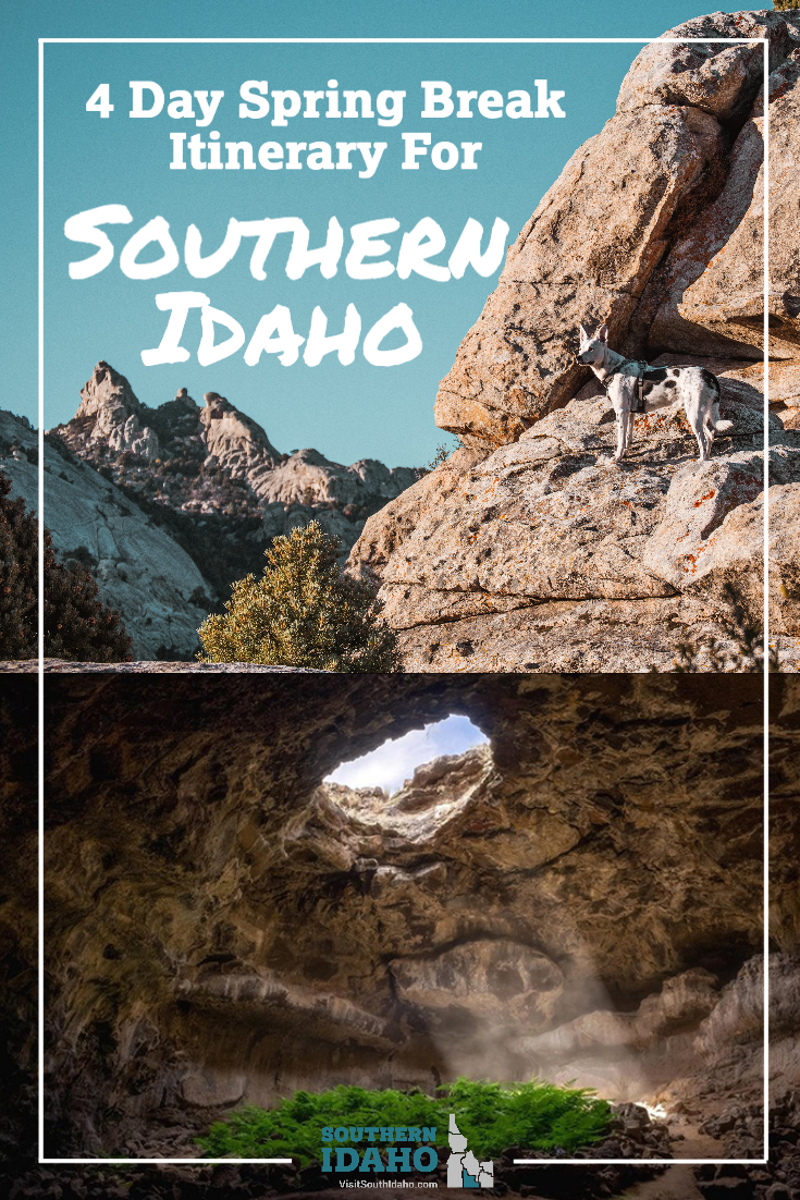 Looking for spring break trip ideas in Southern Idaho? Here's a 4-day guide to twin falls area including the little city of rocks, buhl idaho, and much more!