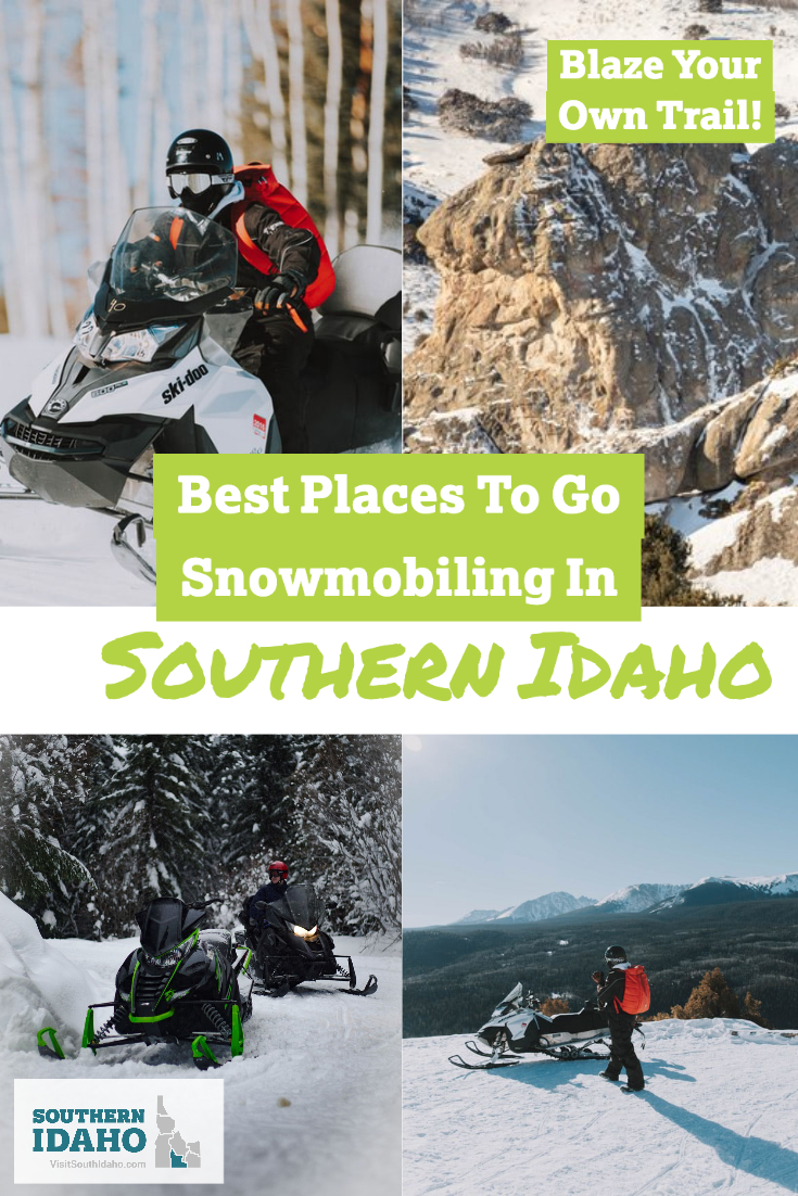These snowmobiling places in Southern Idaho are great ideas to put on my Winter things to do in Idaho list! Can't wait to snowmobile in Idaho at places like City of Rocks, Mount Harrison, and more!
