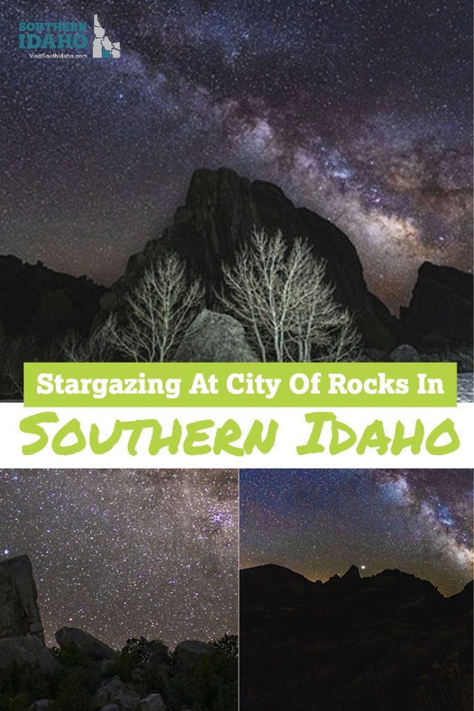 The City of Rocks in Southern Idaho is an awesome place to go stargazing in Southern Idaho. If you're also into milky way photography, this is great spot for astrophotography in Idaho.