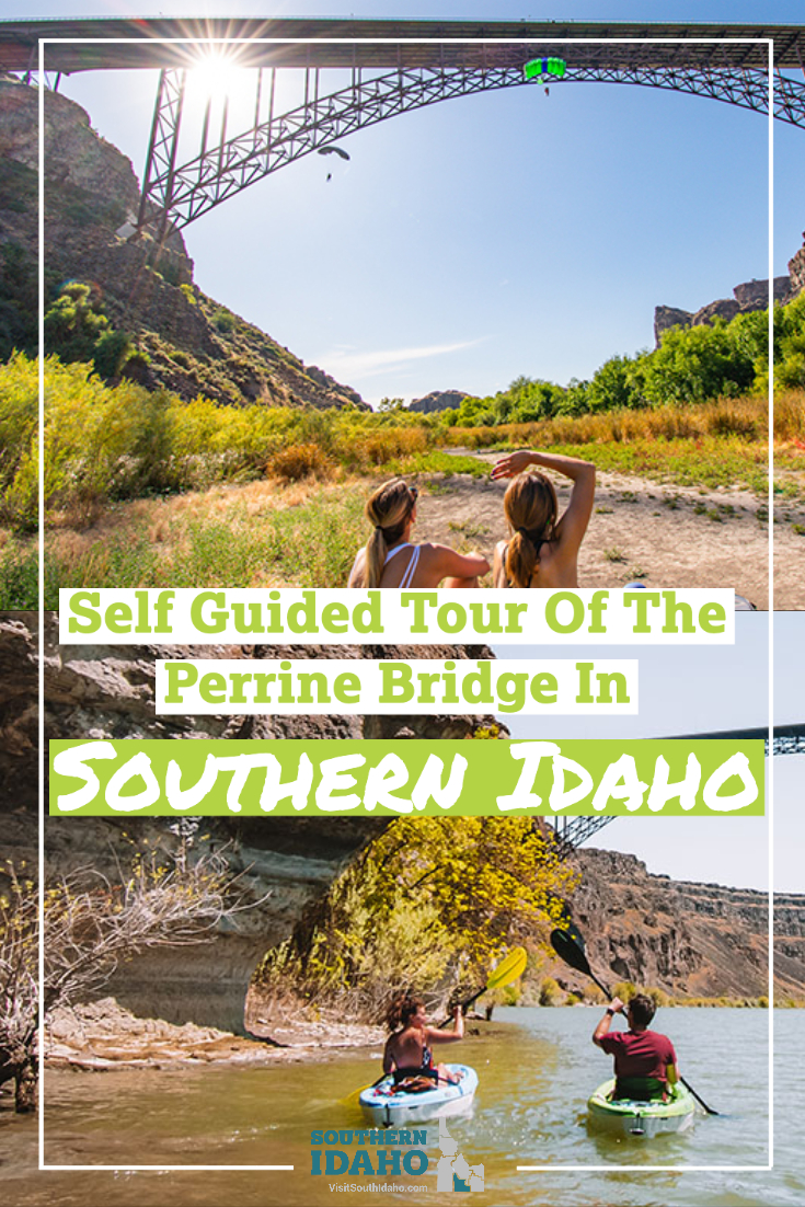 Self guided tour Perrine Bridge, Base Jumping, kayaking
