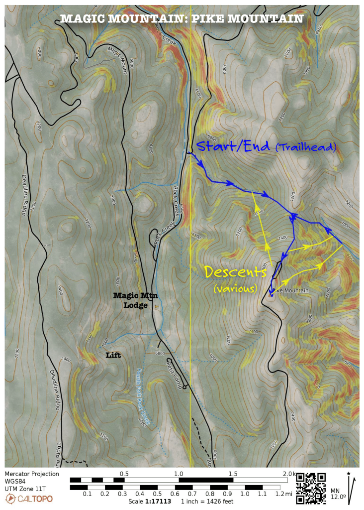 ski tour routes