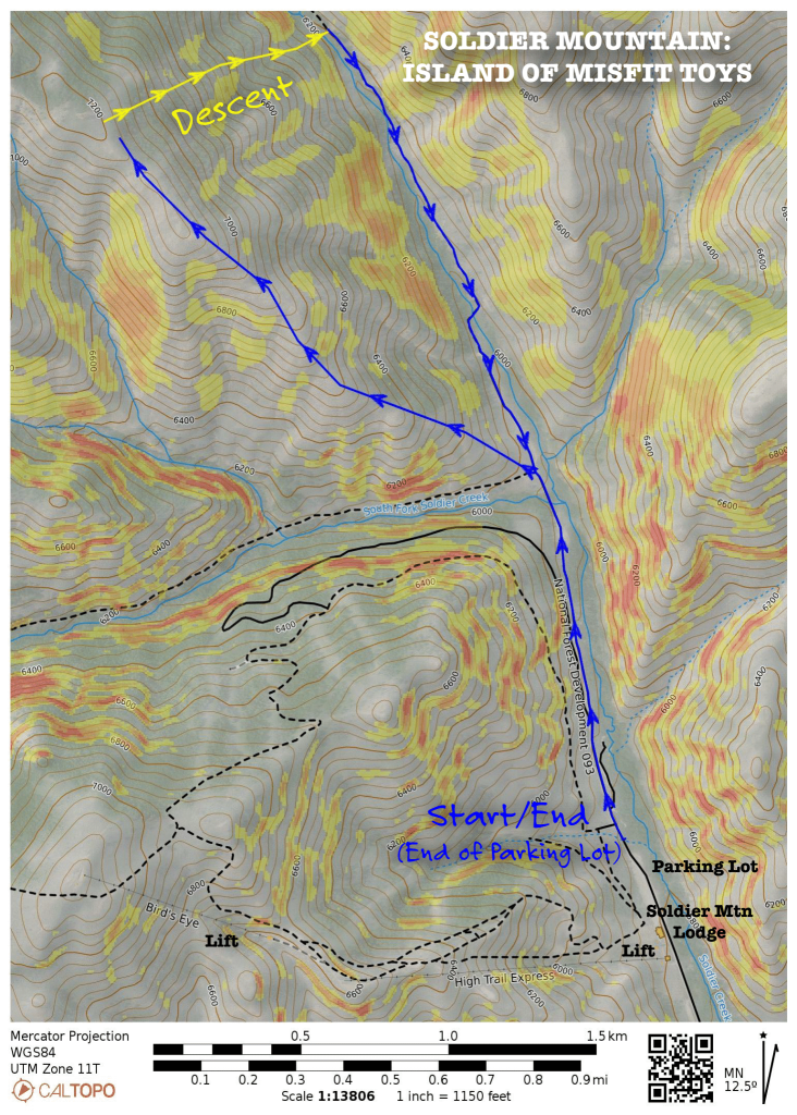 ski tour routes